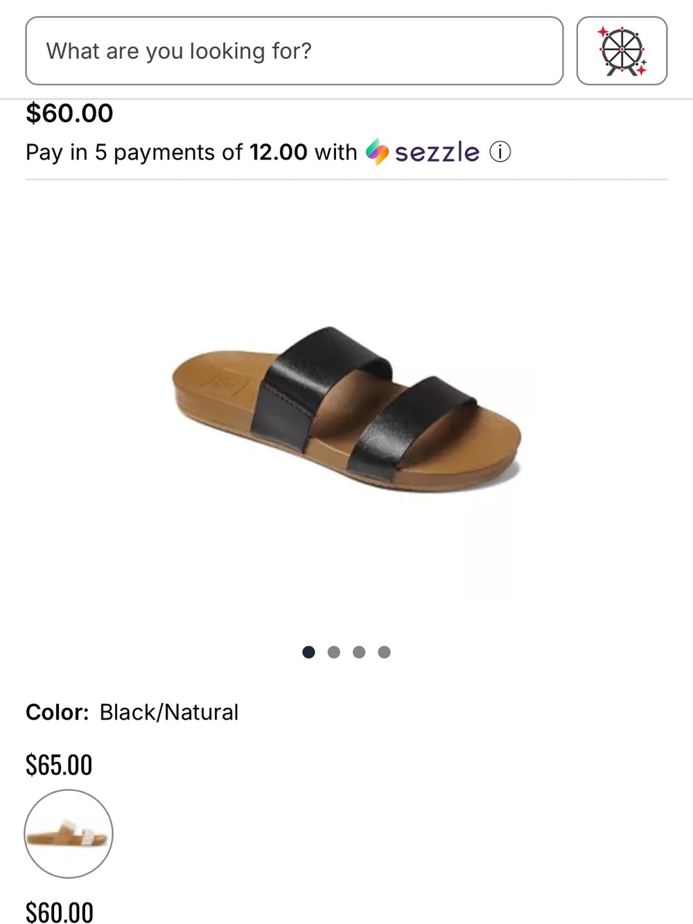Women’s Reef Cushion Vista Sandals size 7